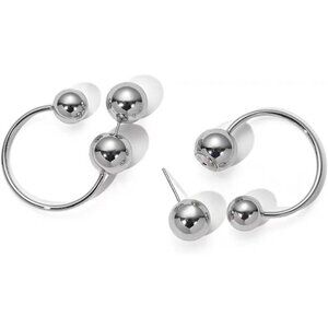 925 Sterling Silver Gold Square Huggie Earrings for Women, CZ Chunky Hoops